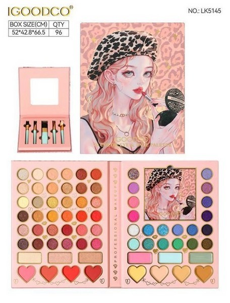 Косметика арт. LK5145 (96шт/8)   палетка тіней, аксес короб. 15*20*2см (шт.)