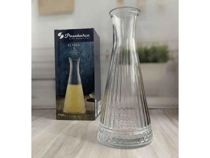 Елізія графін зі скляною кришкою v-940мл, h-26,4см (под.уп.) 950104 (шт.)