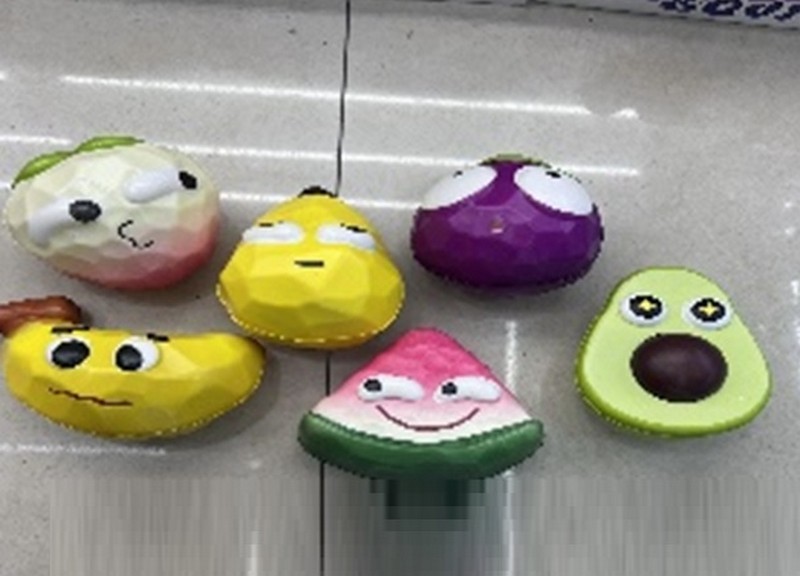 Антистрес арт. C2813 (160шт) сквіш фрукти 9-12 см 6 мікс (шт.)