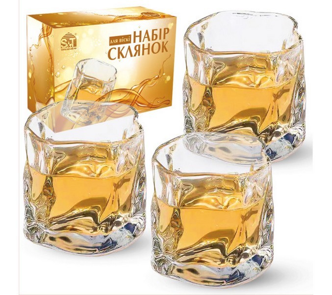 767-18 Набір склянок для віскі, 6 шт прозорий 260мл 767-18 (шт.)