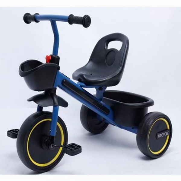 Велосипед MT 1054-4 (1шт) 3 кол.EVA (10/8),рама світло, перед/зад корзина,синій (шт.)