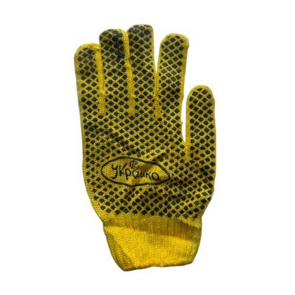 Рукавички трикотажні з ПВХ крапкою "Україна" 1пара PR-19 (600пар) (шт.)