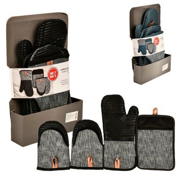 Рукавиця-прихватка 4пр/наб 36.5*23.5см R97411 (24наб) (шт.)