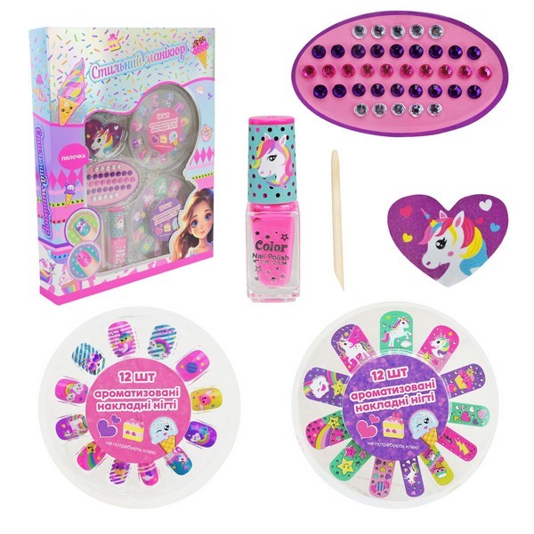 Іграшковий набір косметики арт. UKR2407 (24шт)  мікс видів?  укр. паковка, накладні нігті, наліпки, (шт.)