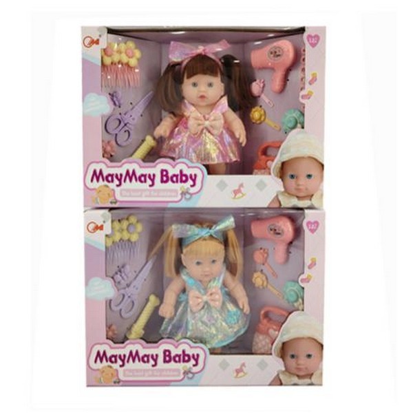 Лялька A208-E (36шт) 20см, набір перукаря(фен, ножиці, заколки), 2 види, в кор-ці, 33-23-8см (шт.)