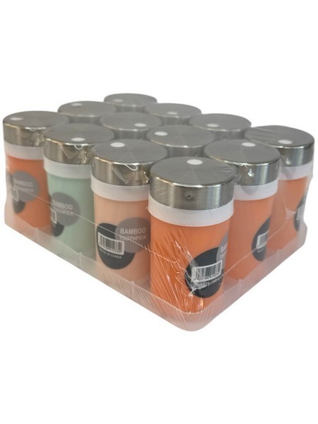 Зубочистки бамбук. у банку 200шт. 12шт в упак (4,5*8)см №G913/0330 (360) (шт.)