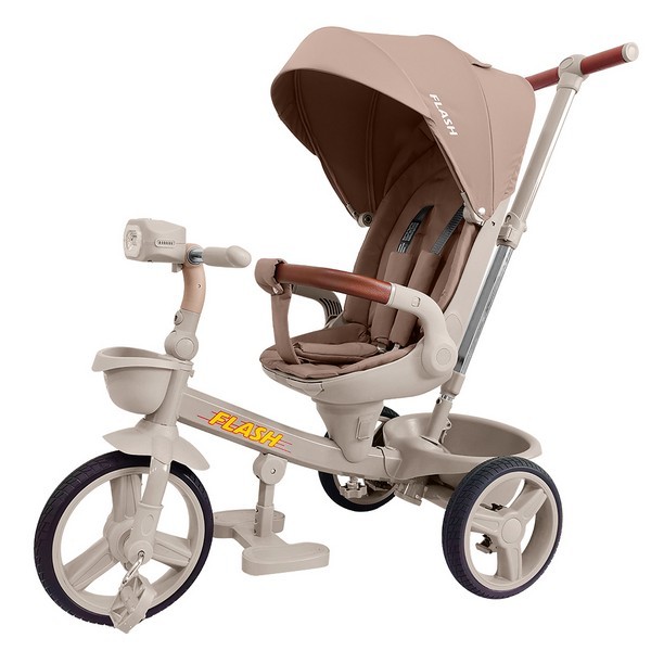 Велосипед триколісний TILLY FLASH T-3812 DARK BEIGE /1/ (шт.)