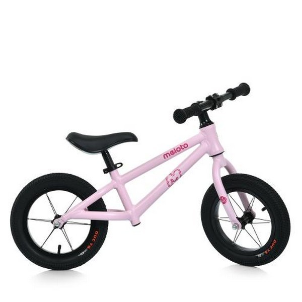 Біговел дитячий 12 д. MBB 1045-12-3 (1шт) 2 колеса гума,алюм.рама,рожевий (шт.)