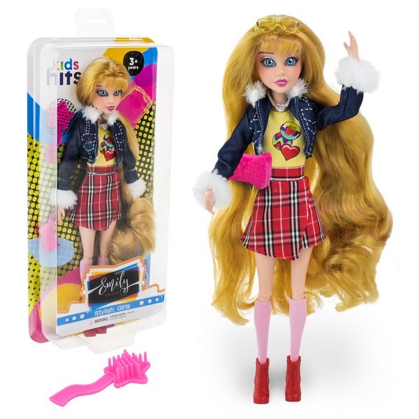 Лялька Emily Grace арт. KH24/006 (12шт)  в стильному вбранні, кежуал стиль, аксес короб. 16,4*37,5*5 (шт.)