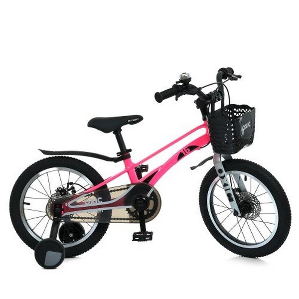 Велосипед дитячий 16д. PROF1 MB 16OXIC NEON PINK (1шт) OXIC,SKD85,магнієва рама,вилка,алюм.кермо,вин (шт.)