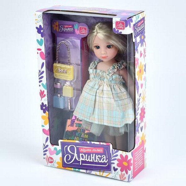 Лялька M 6073 I UA (20шт) Яринка, 30,5см, музика(укр), 5 пісень, сумка, аксесуари, бат(табл), в кор- (шт.)