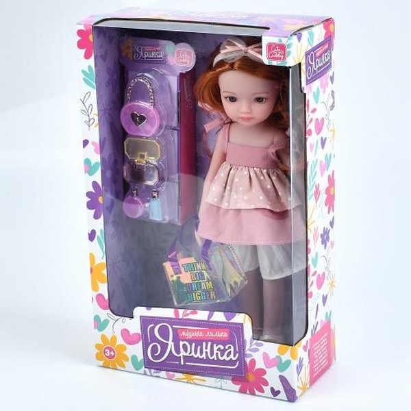 Лялька M 6077 I UA (20шт) Яринка, 32,5см, музика(укр), 5 пісень, сумка, аксесуари, бат(табл), в кор- (шт.)
