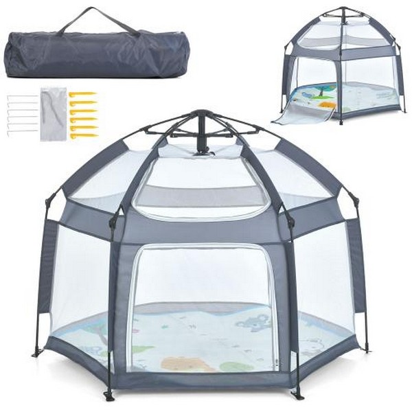 Намет MR 1512 Silver Mist (1шт) автоматичний, каркасний, 146-127-в110см,вхід-застібка-блискавка, сті (шт.)