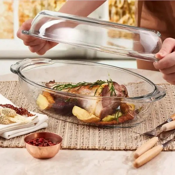 Боркам каструля/криш. овал 35*20см, v-2+2л (под.уп.) 59022 (шт.)