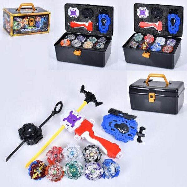 Гра GF204-1-2 (18шт) BBL, дзига (метал+пластик), 8шт, на запуску, 2 види, чемодан/ящик, в кор-ці, 22 (шт.)