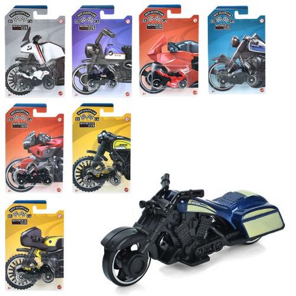 Мотоцикл 8801H (192шт) 5,5-8см, 1:64, метал, 8 видів, на листі, 16,5-10,5-3см (шт.)