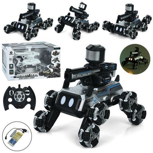 Танк YL-115 (9шт) р/к2,4G, акум, 1:14, собака, 27см, стріляє водяними кулями, колеса-ролики, трюкова (шт.)