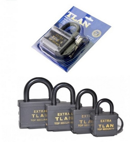 Замок №LB-70 навіс. EXTRA TLAN чор.3ключа в пач. водон.70мм. 6шт в упак (72) (шт.)