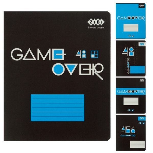 Зошит учнівський загальний GAMER, 48 арк., клітинка, KIDS LINE ZB25.1787K (шт.)