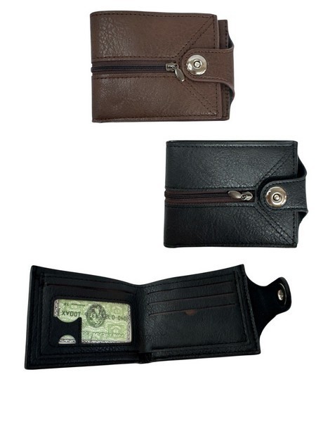 Гаманець чоловічий. 1магнт. кнопки. у кл. 2кіл. Pu. 12шт в упаковку (12*8,6)см №JLD-12 (300) (шт.)