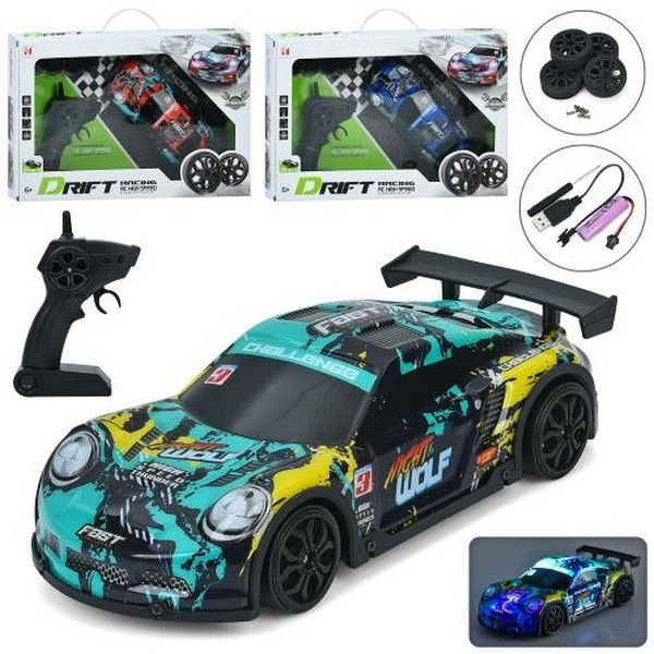 Машина LH-C079 (12шт) р/к, акум, 23см, USBзарядне, дрифт, світло, корпус не б'ється, 4х4, USBзарядне (шт.)