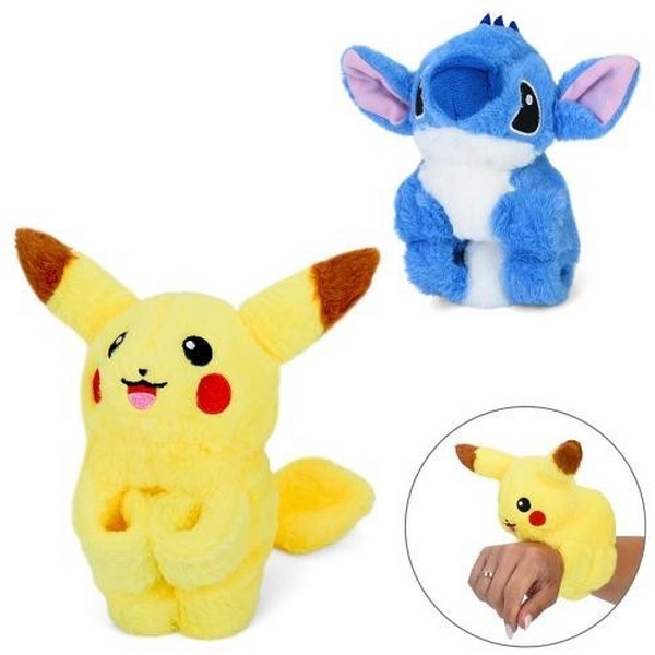 Браслет BRA011-18 (90шт) 23см, фігурка 16см, плюш, 2 види (LS, PG), у пакеті, 16-11-7см (шт.)