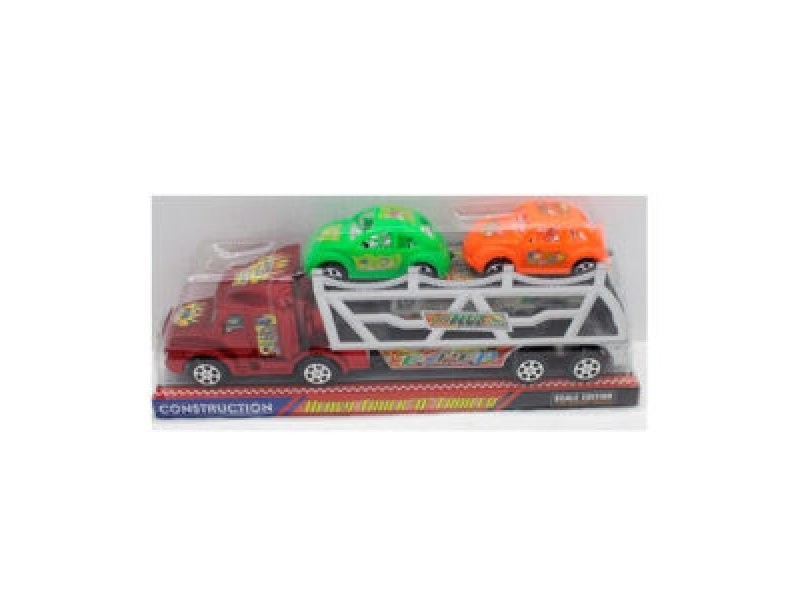 Трейлер 255-3 (54шт) транспорт, 2 види (автобус, машинка 2шт), мікс кольорів,у слюді, 31,5-6,5-12,5с (шт.)