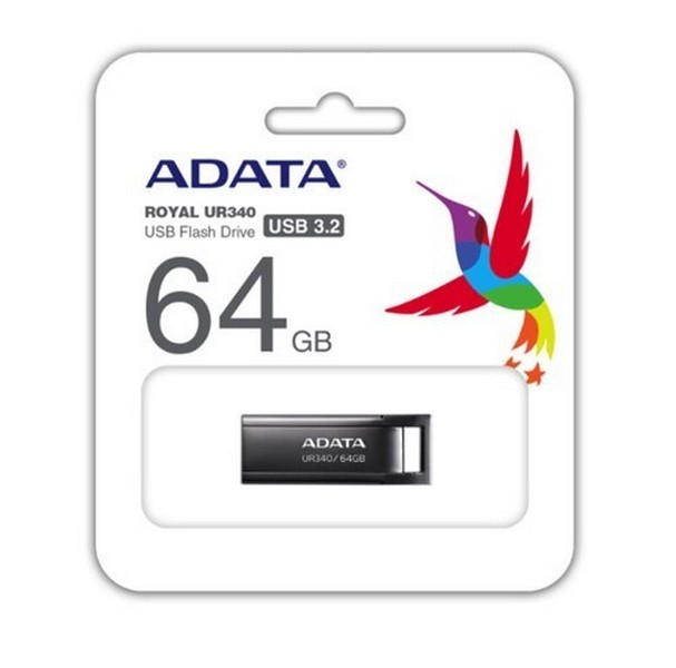 Flash A-DATA USB 3,2 UR 340 64GB  Black (шт.)