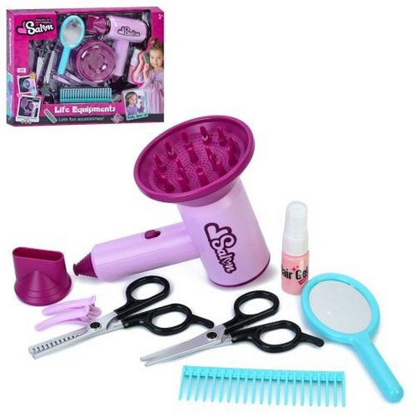 Набір аксесуарів YLQ-118 (36шт) набір перукаря, фен-повітря, насадки, дзеркало, ножиці, гребінець, н (шт.)