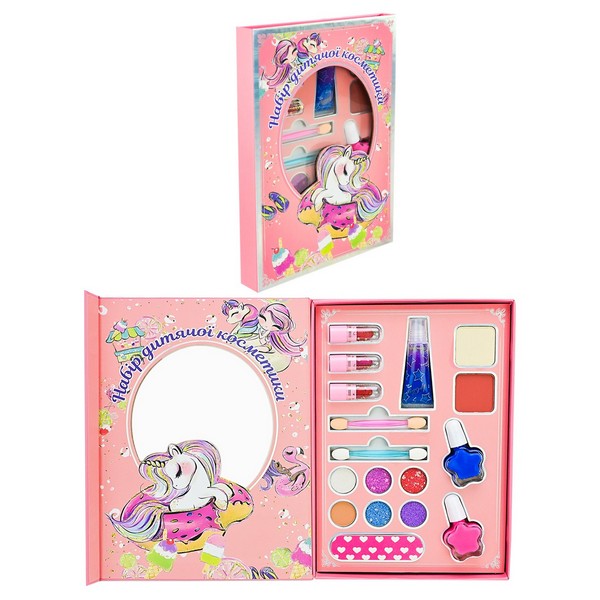 Косметика арт. VQ004 (96шт/8)   лак, тііні для повік, помада короб. 15,7*2,3*22 см (шт.)