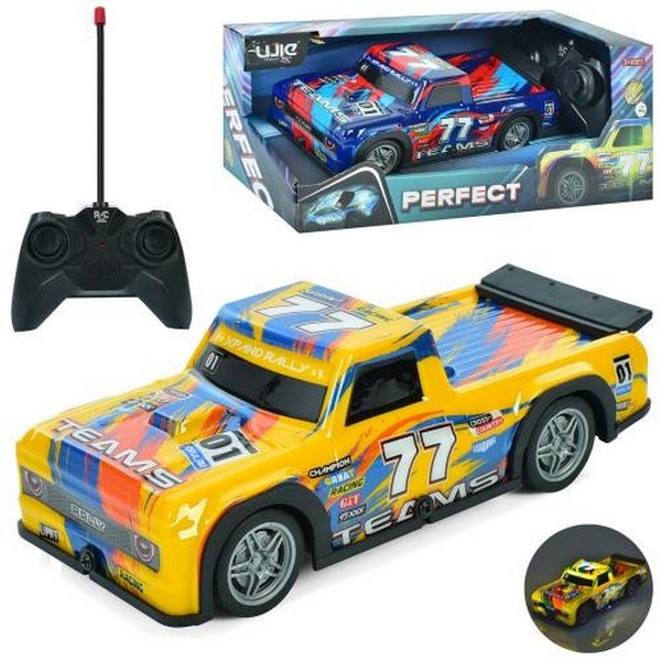 Машина UJ99-P223 (24шт) р/к, 18,5см, світло, корпус не б'ється, 2 види, на бат-ці, в кор-ці, 26-11-1 (шт.)