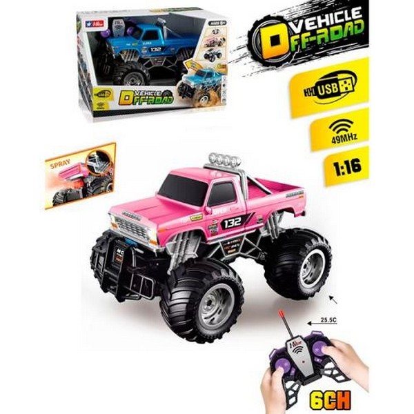 Джип 93230-1 (12шт) р/к, акум, 25см, 1:16, пара/дим, світло, гумові колеса(надувні), USBзарядне, в к (шт)