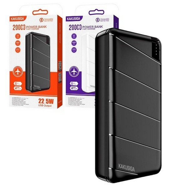 Зовнішній акумулятор Kakusiga KSC-1086 20000mAh чорний (шт)