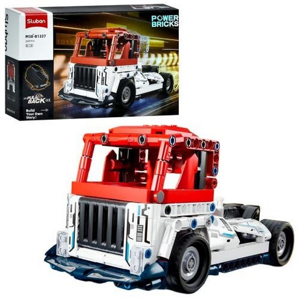 Конструктор SLUBAN M38-B1337 (24шт) авто серія, трейлер, 247дет, в кор-ці, 30-19-6,5см (шт)