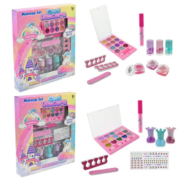 Набір дитячої косметики арт. 2103I/J (60шт/2)   мікс 2 види, тіні, лаки, аксес короб. 30*3,5*25 (шт)