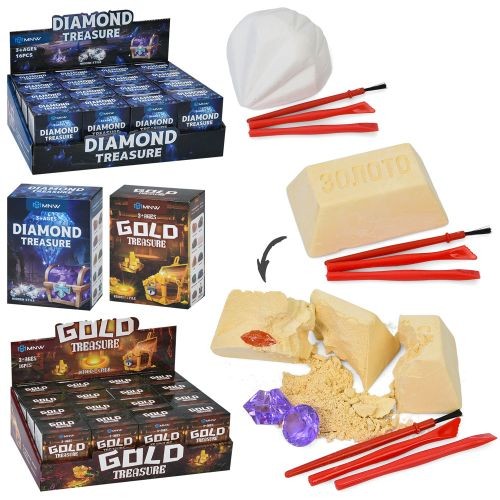 Розкопки 777-68-69 (384шт) Знайди скарби, інструменти, блок(глина), каміння, інструменти, в кор-ці, (шт)