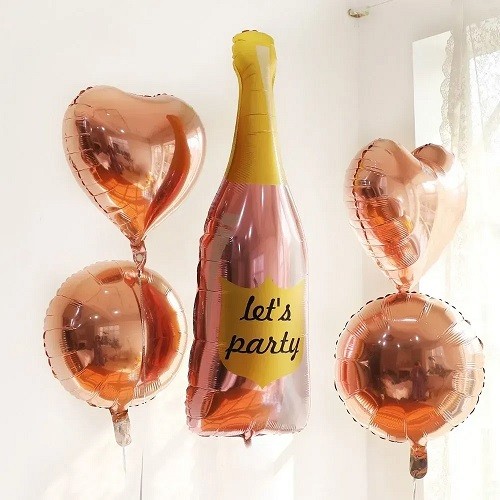 Набір фольгованих куль "Пляшка шампанського Let's Party" (05964) (шт)