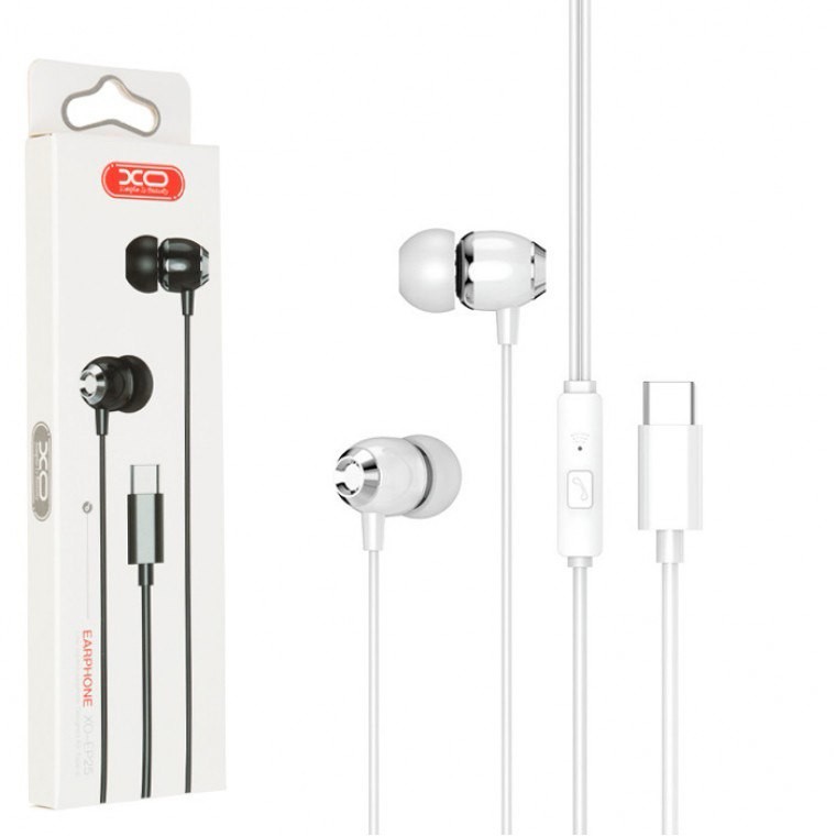 Навушники XO EP25 Type-C White (шт)