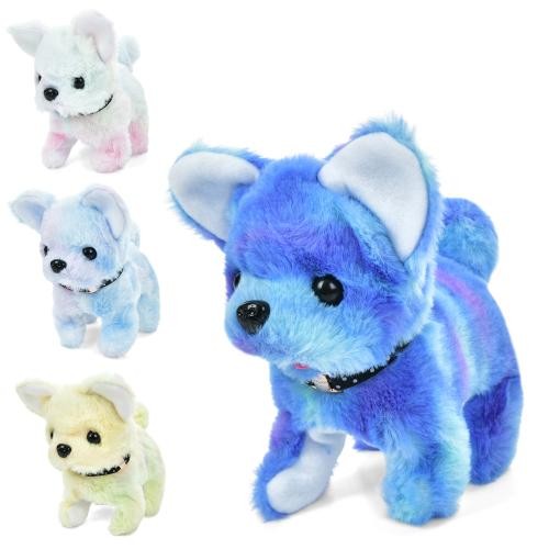 Собака FG24030114B (84шт) 18см, рухає головою, звук, ходить, рухає хвостом, 4 кольори, на бат-ці, у (шт)