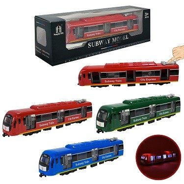 Потяг арт. 731-27K (72шт/2)  3 кольори, світло батар  короб. 23*4*5см (шт)