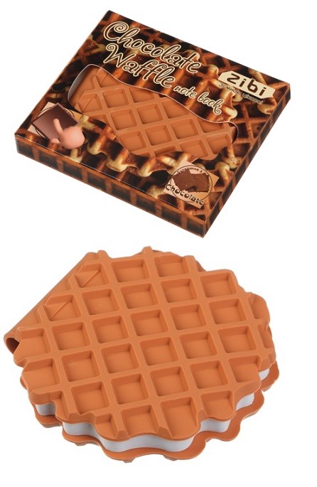 Блокнот CHOCOLATE WAFFLE, 90х90мм, 80 арк., нелінований, ароматизована Soft touch обкладинка, KIDS L (шт)