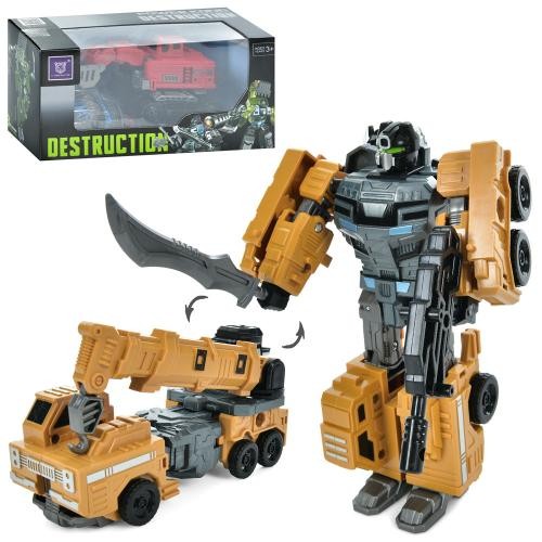 Трансформер LJ1675FG (24шт) робот+будтехніка 15см, 2 види, в кор-ці, 22,5-11,5-10,5см (шт)