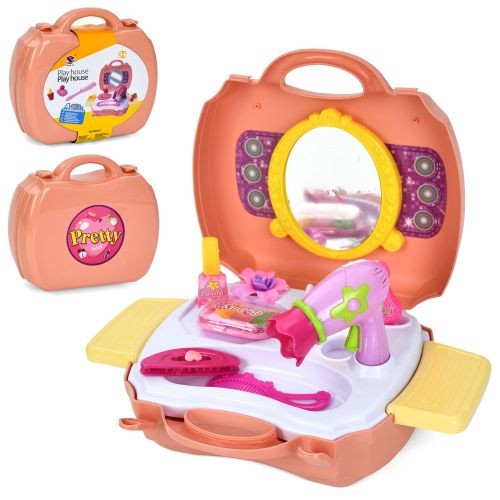 Трюмо XS-25071C (36шт) фен, гребінець, аксесуари, складається в чемодан, в карт.обгортці, 24-22-10см (шт)