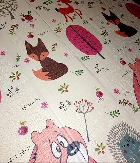 Килимок-мат MR 1568-1 (12шт) XPE, 180-200см, двосторонній, товщина 8мм, текстурний, 3 види, у сумці, (шт)