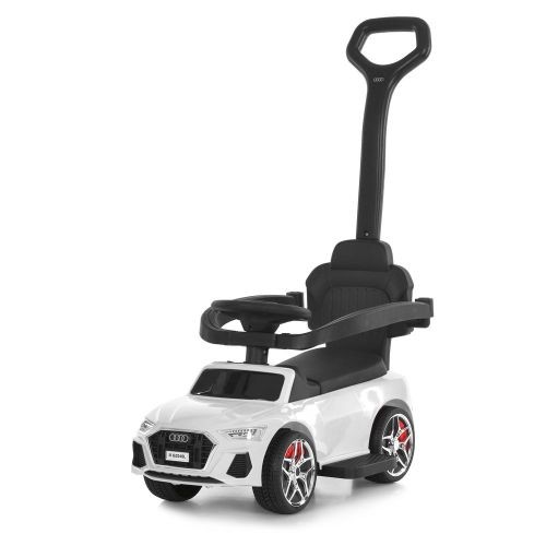 Каталка-толокар M 6254EL-1 (1шт) бат.ручка, муз, світло, шкіра, підсклянник, MP3, BLUETOOTH, білий (шт)