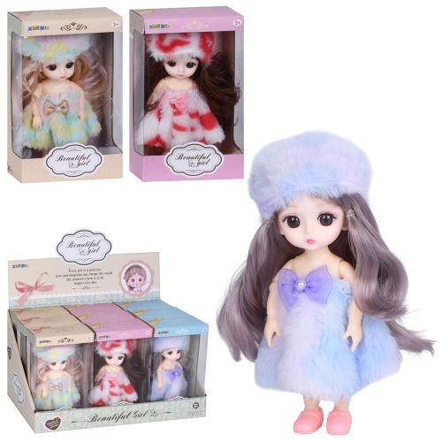 Лялька 1361 (108шт) 15см, шарнірна, 9шт(3 види) в дисплеї, 32-18-19,5см (шт)