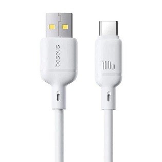 Кабель Baseus Silky Series Fast Charging Type-C 100W (2m) white (P10377703213-01) (шт)