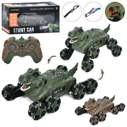 Динозавр TCS18 (12шт) р/к, 2 пульти (1шт браслет на руку), акум, динозавр, 26,5см, світло, музика, з (шт)