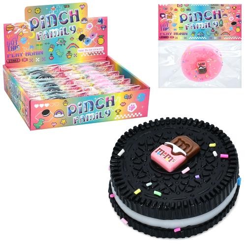 Іграшка MS 4581 (192шт) антистрес, печиво, 6см, TPR, у пакеті, 16шт(2 кольори) в дисплеї, 27-21,5-7с (шт)