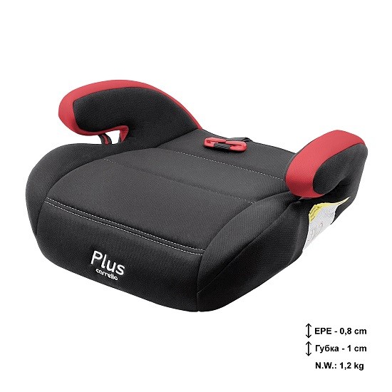 Автокрісло-бустер CARRELLO Plus CRL-16007 Raven Red+направляючий ремінь 75см /5/ (шт)
